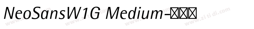 NeoSansW1G Medium字体转换